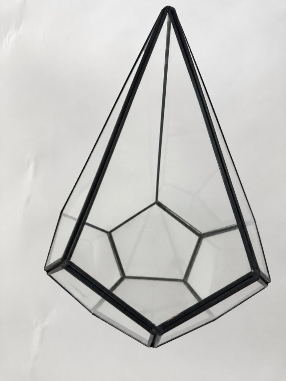 Glass Lantern Geometric Candle Holder / Terrarium